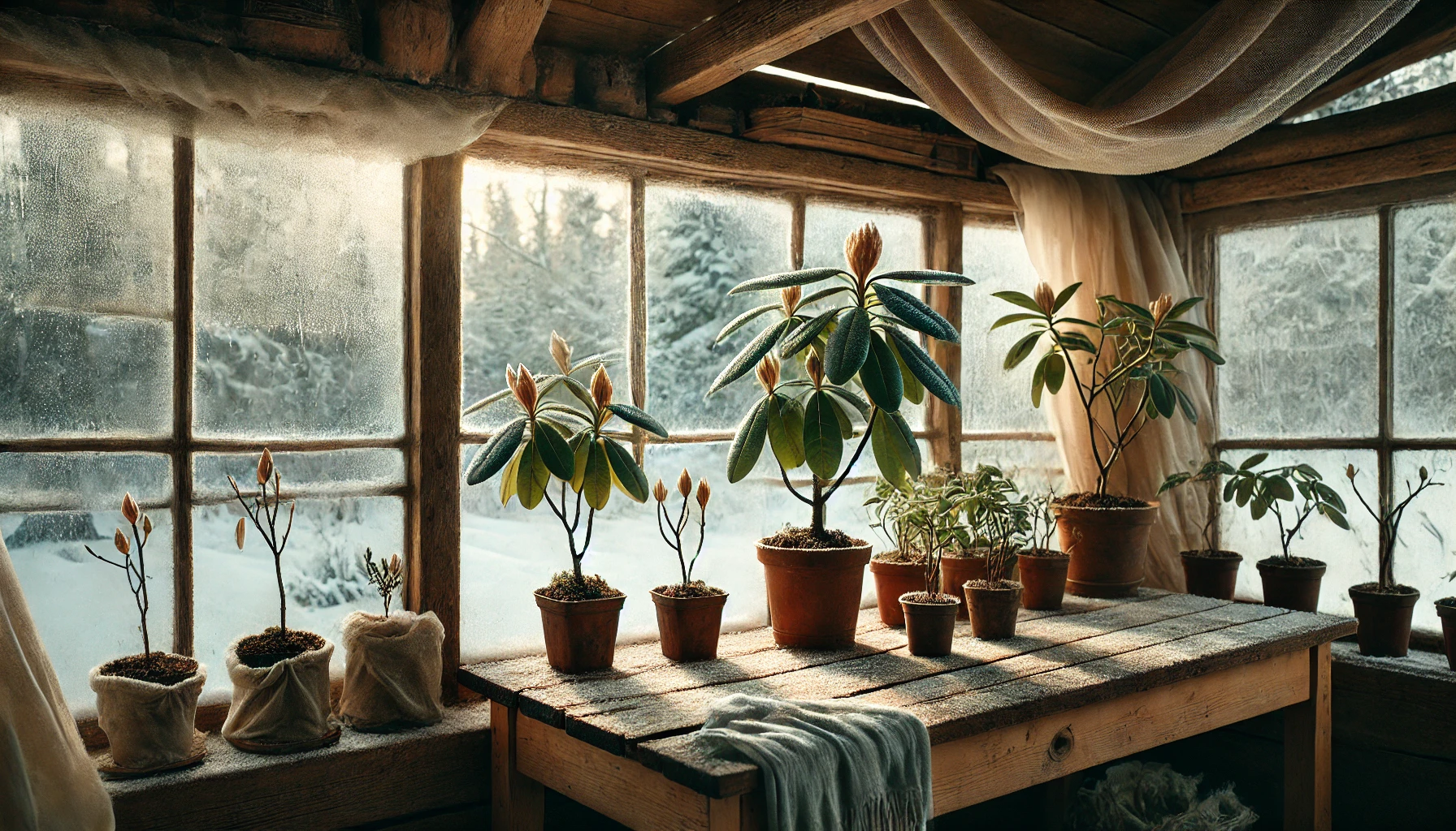 Luukku 16: Kasvien ja ihmisten talvi – Rhododendronin pistokkaalle talvi on selviytymistä ja sopeutumista